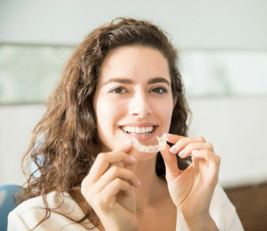 woman pulling in invizaline